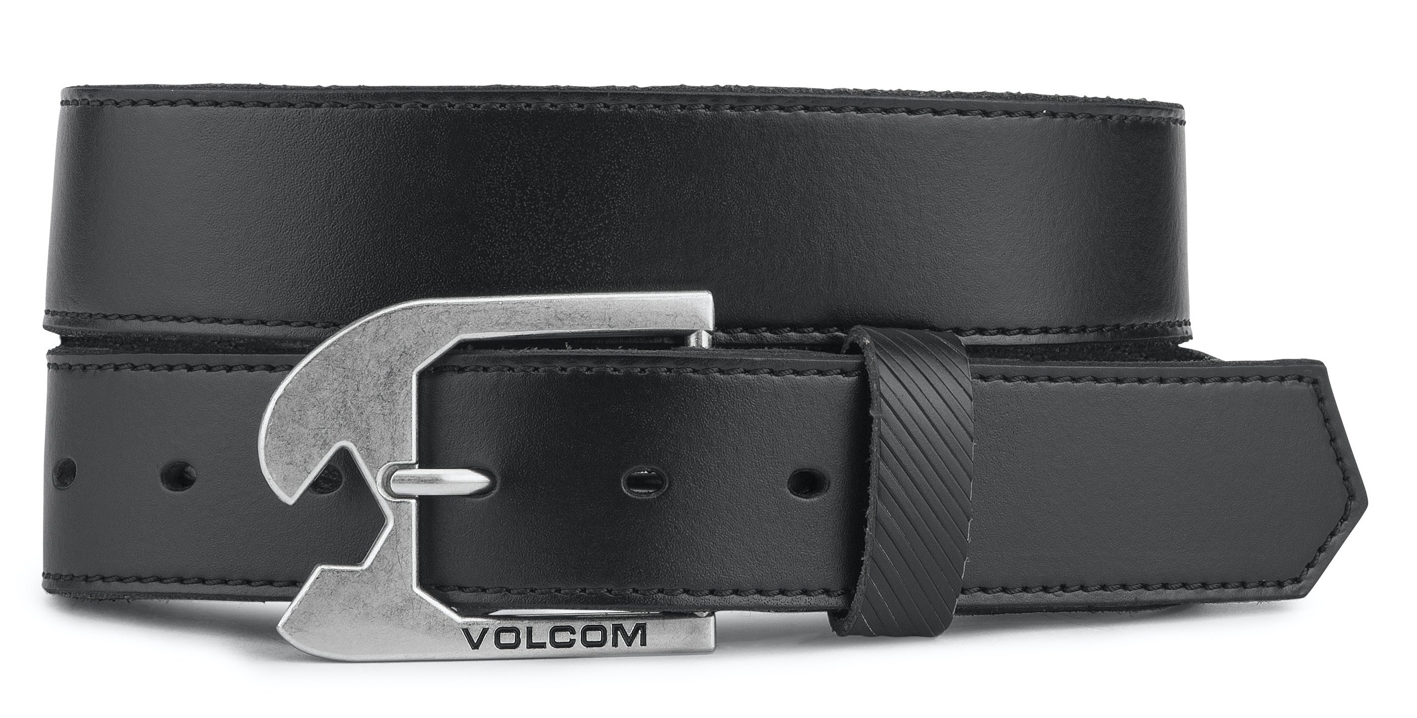 Volcom M Skully Leather Belt Black