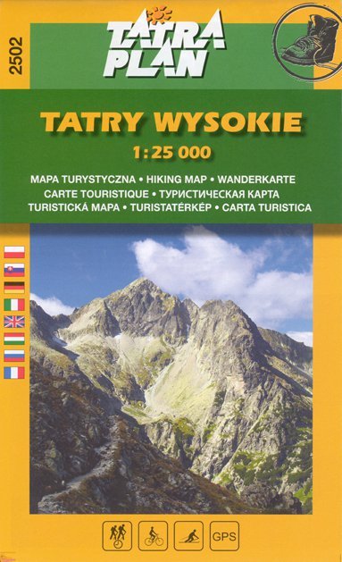 Mapa Vysoké Tatry 1:25 000, poľ.