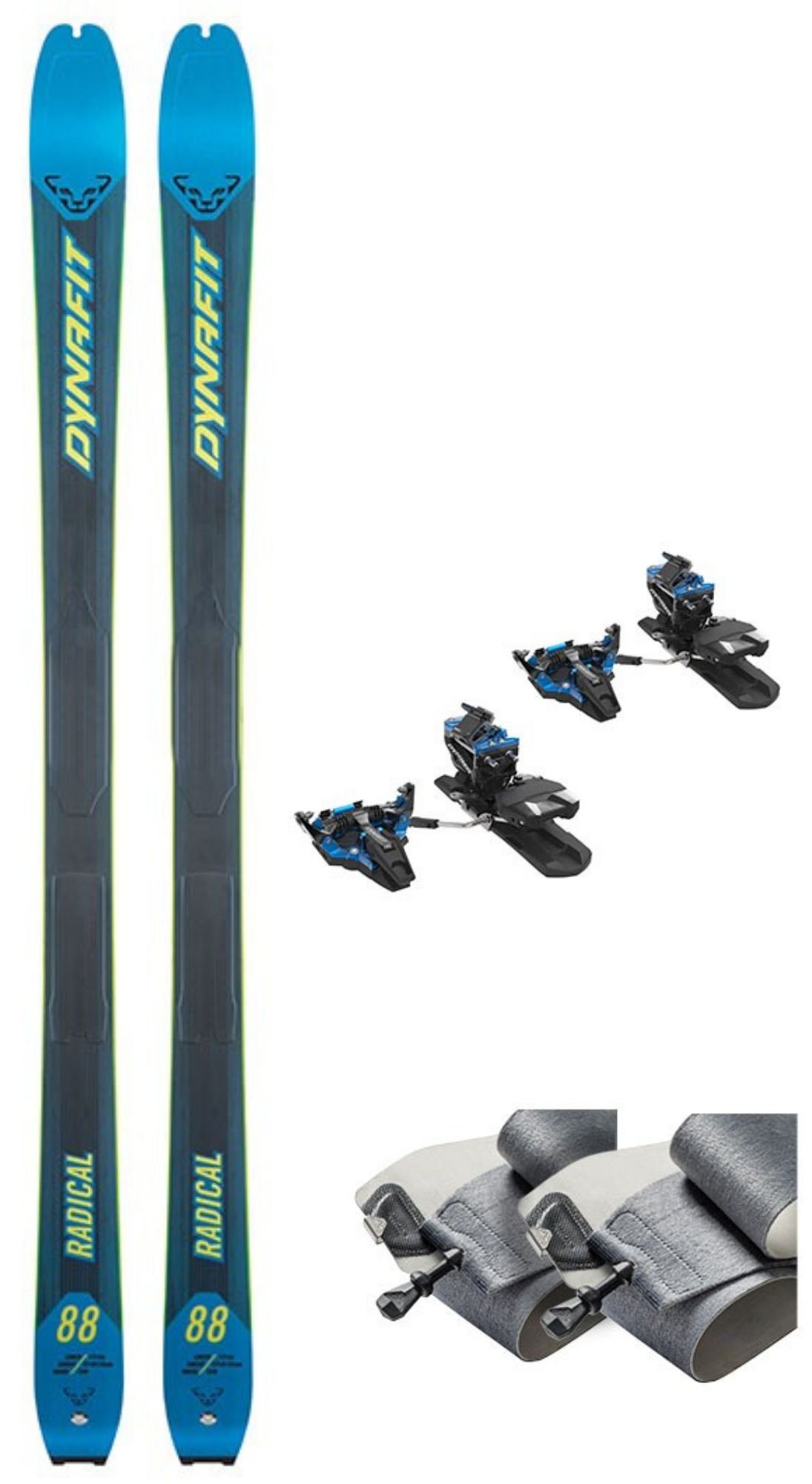 Dynafit Radical 88 Ski + Dynafit Radical Binding + Speedskin 166 cm