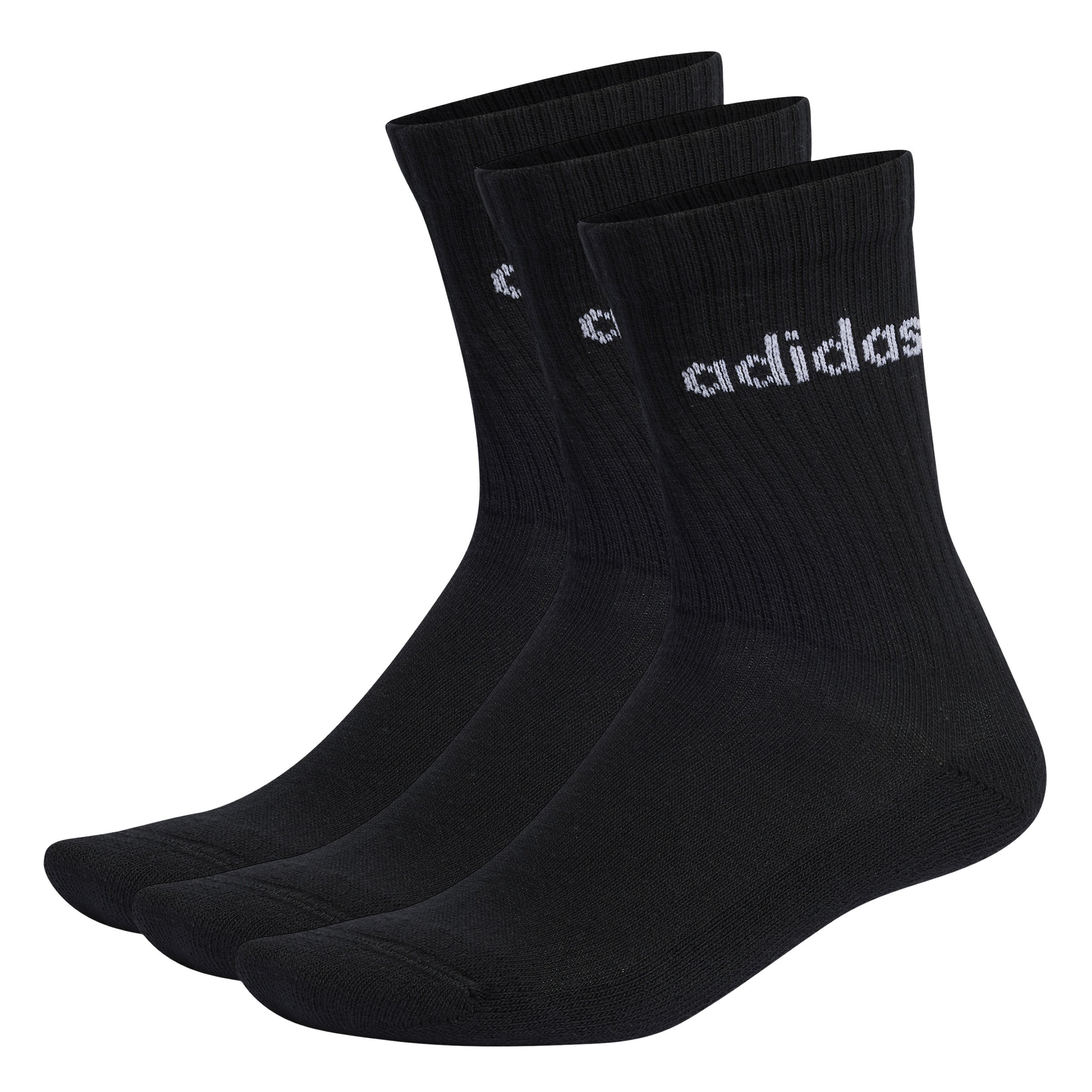 Adidas Linear Crew Cushioned Socks 3 Pairs S