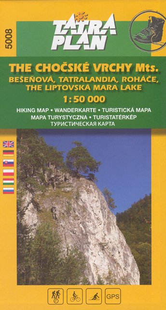 Chočské vrchy, Roháče 1:50 000, ang.